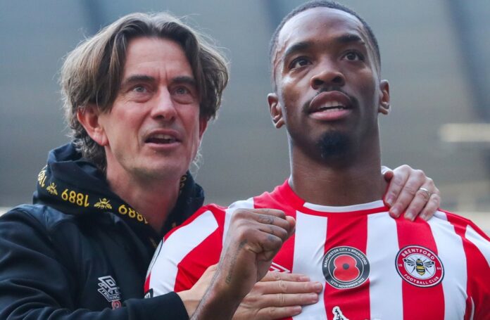 Thomas Frank og Ivan Toney