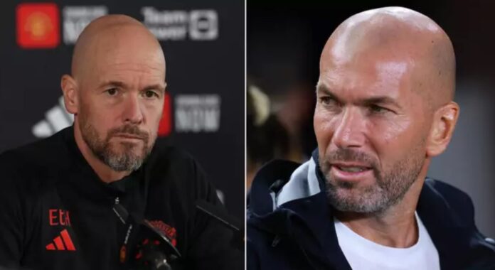 Erik ten Hag og Zinedine Zidane