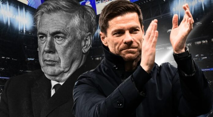 Carlo Ancelotti og Xabi Alonso